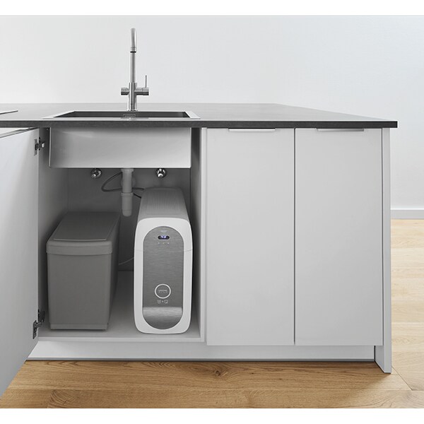 Baterie bucatarie cu unitate de racire si filtru GROHE Blue Home 31455000, crom, argintiu