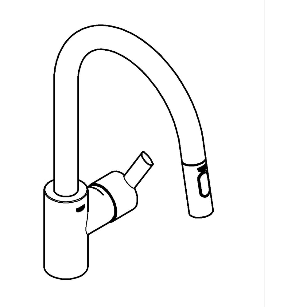 Baterie bucatarie GROHE Feel 31486001, alama, crom