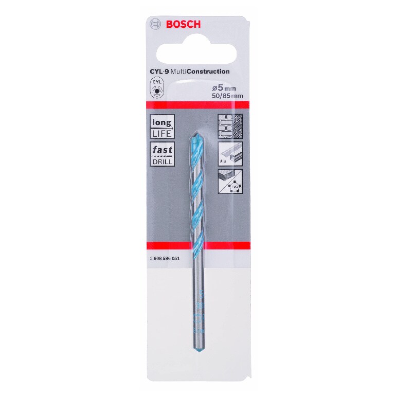 Burghiu MultiConstruction CYL-9 Bosch, 5 x 50 x 85 mm