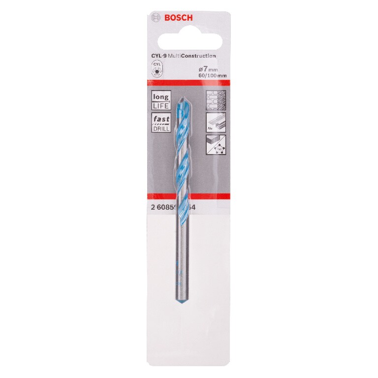 Burghiu MultiConstruction CYL-9 Bosch, Impact 7 x 100 mm