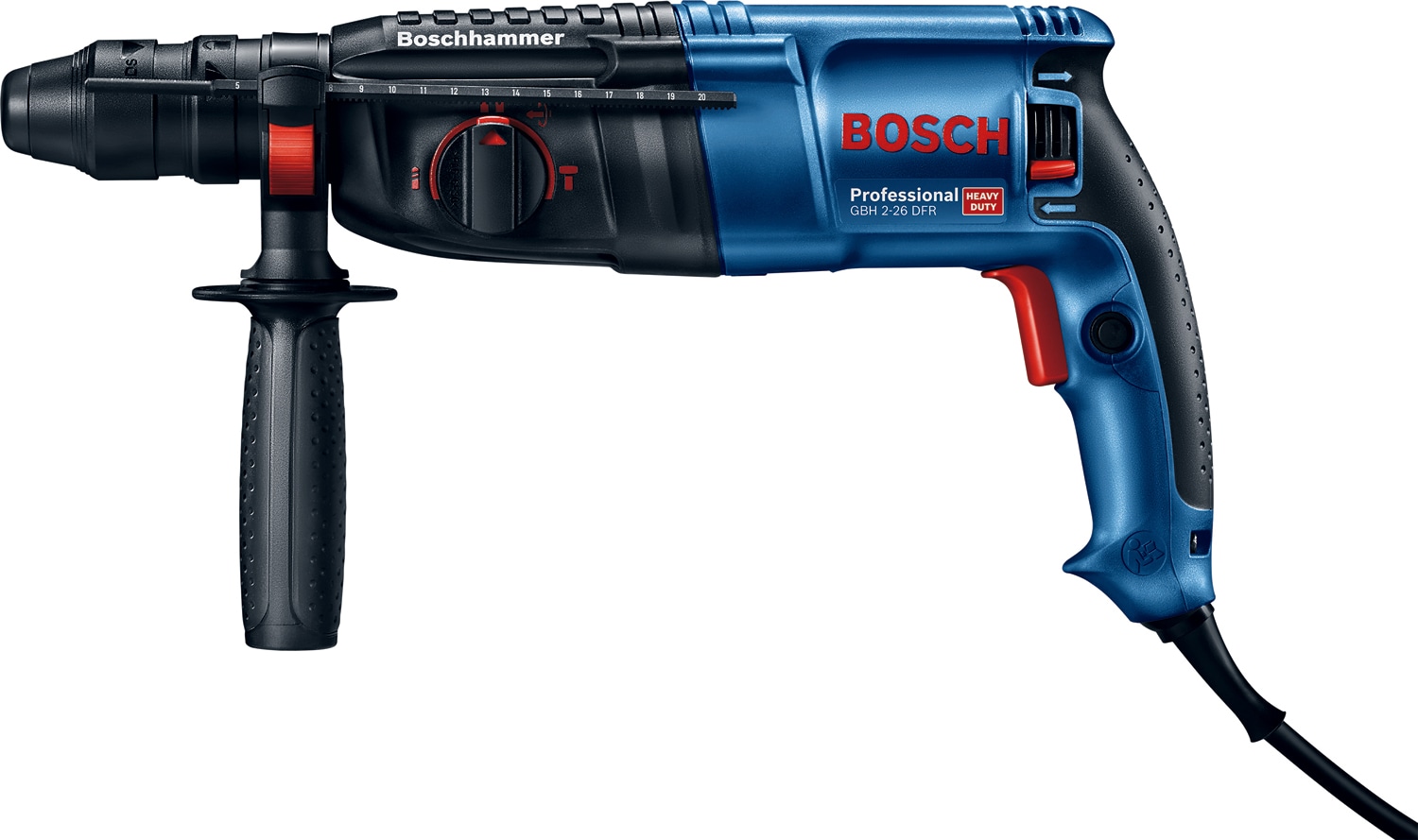 Ciocan rotopercutor electric Bosch GBH 2 26, 800W, 2.7J, SDS Plus