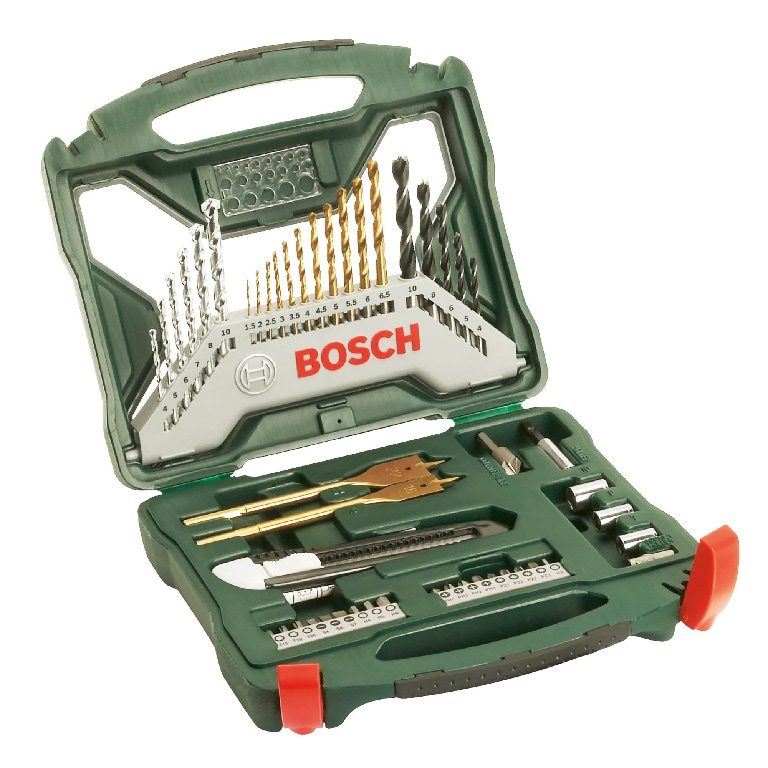 Set burghie, capete de surubelnita, capete tubulare Bosch X-Line Drill, 50 bucati