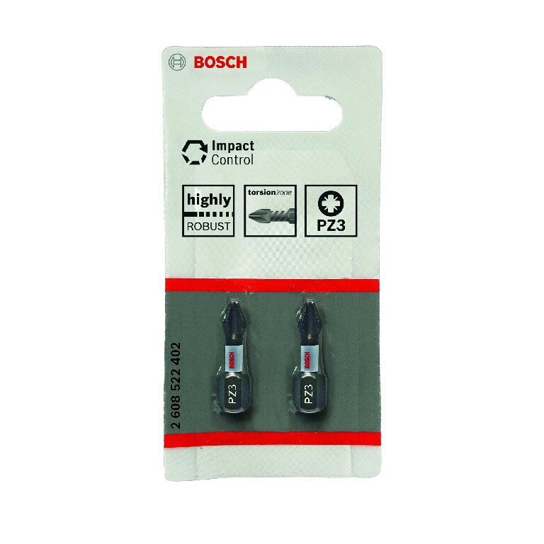Biti Bosch PZ3, 25 mm, otel S2, 2 bucati