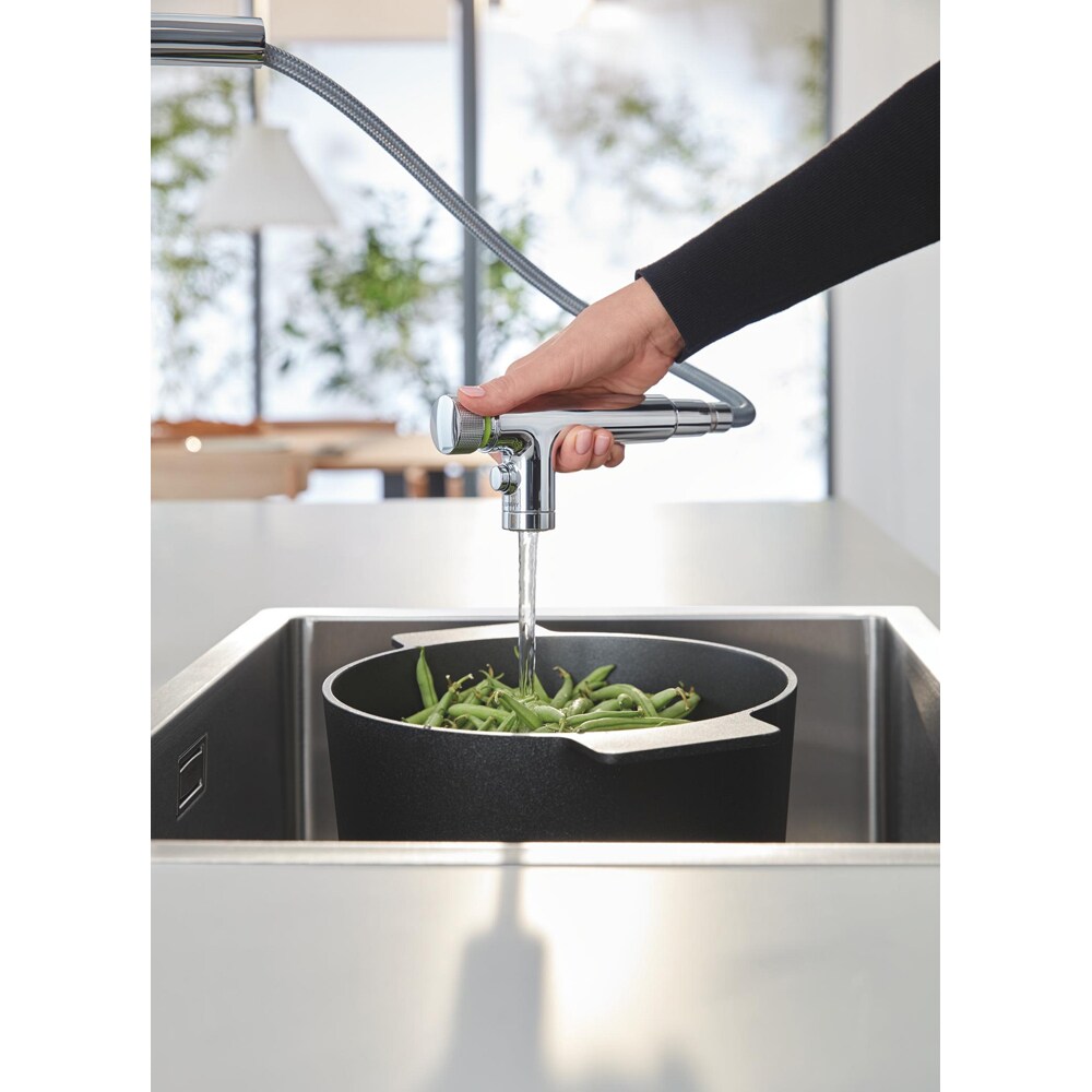 Baterie bucatarie GROHE Accent 31894000, alama, crom