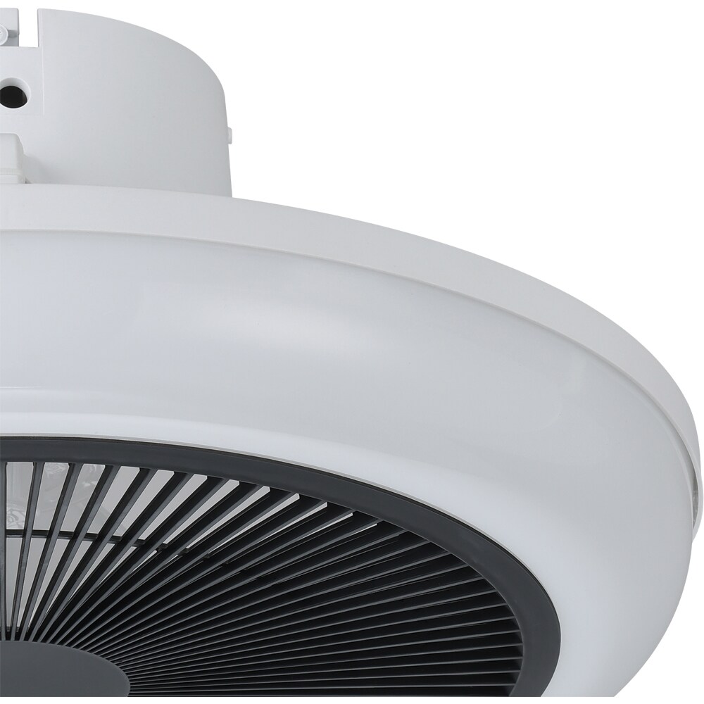 Plafoniera LED cu ventilator EGLO Sayulita, 3 x 8.5W, 3200 lm, IP20, alb-negru