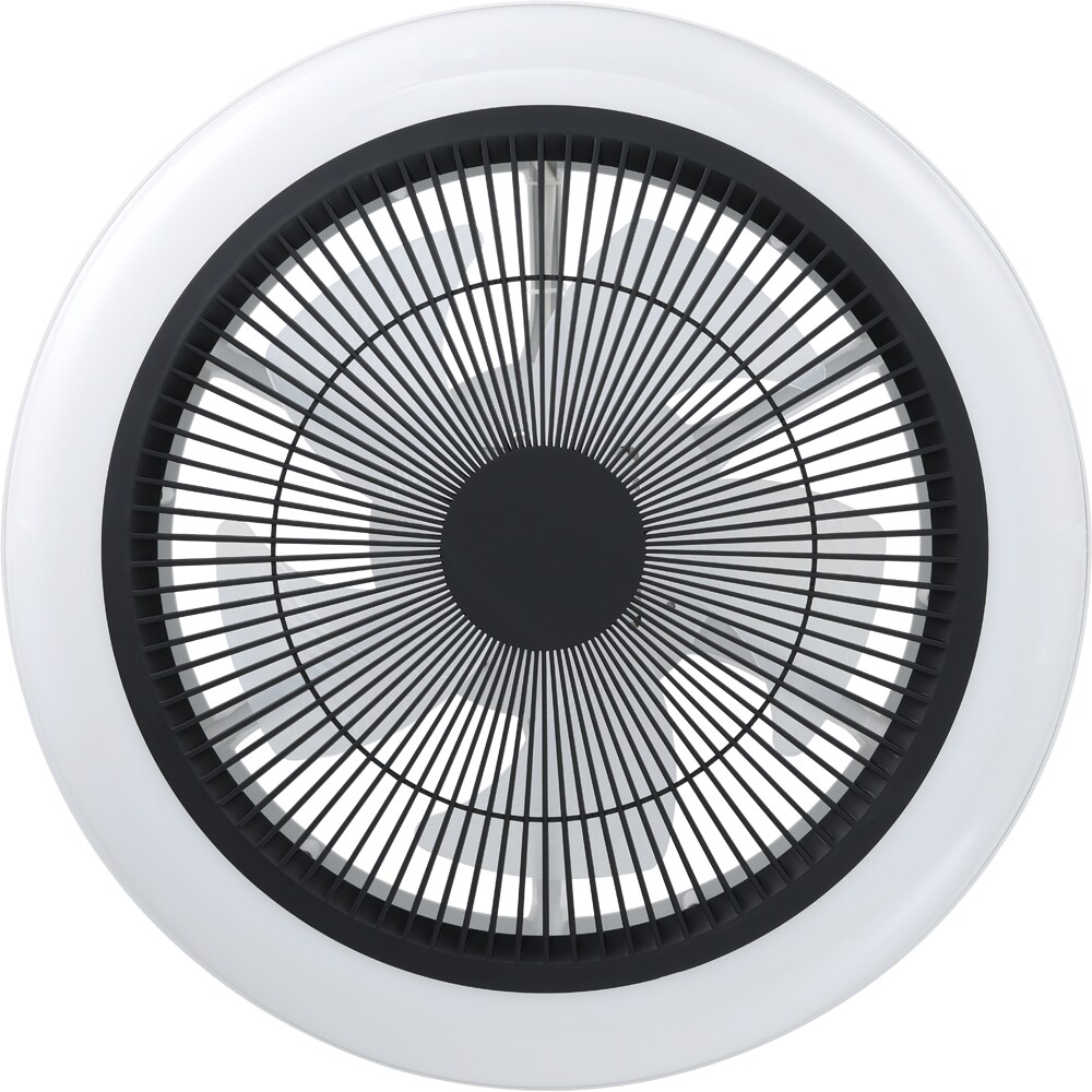 Plafoniera LED cu ventilator EGLO Sayulita, 3 x 8.5W, 3200 lm, IP20, alb-negru