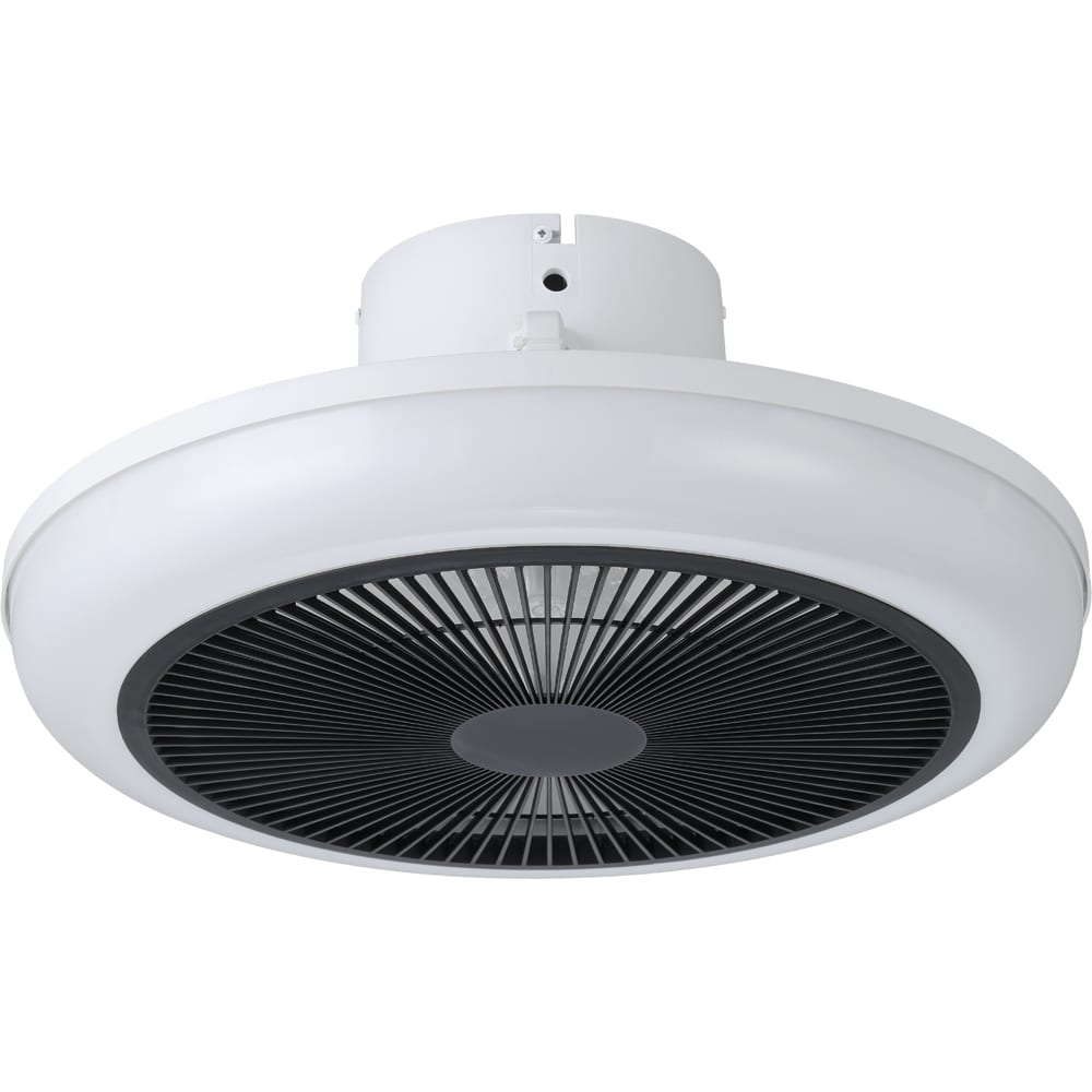 Plafoniera LED cu ventilator EGLO Sayulita, 3 x 8.5W, 3200 lm, IP20, alb-negru