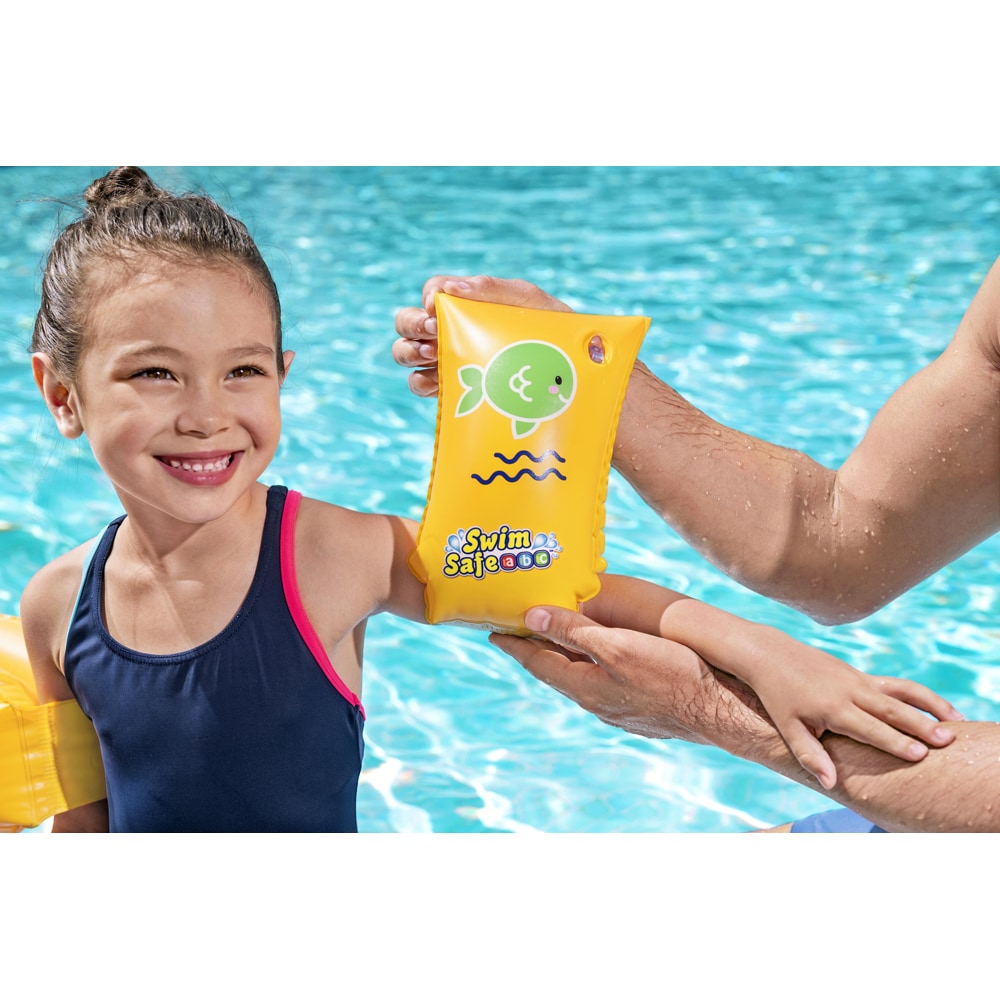 Aripioare de inot gonflabile BESTWAY, 30x15 cm, 5-12 ani, 24-60 kg, galben