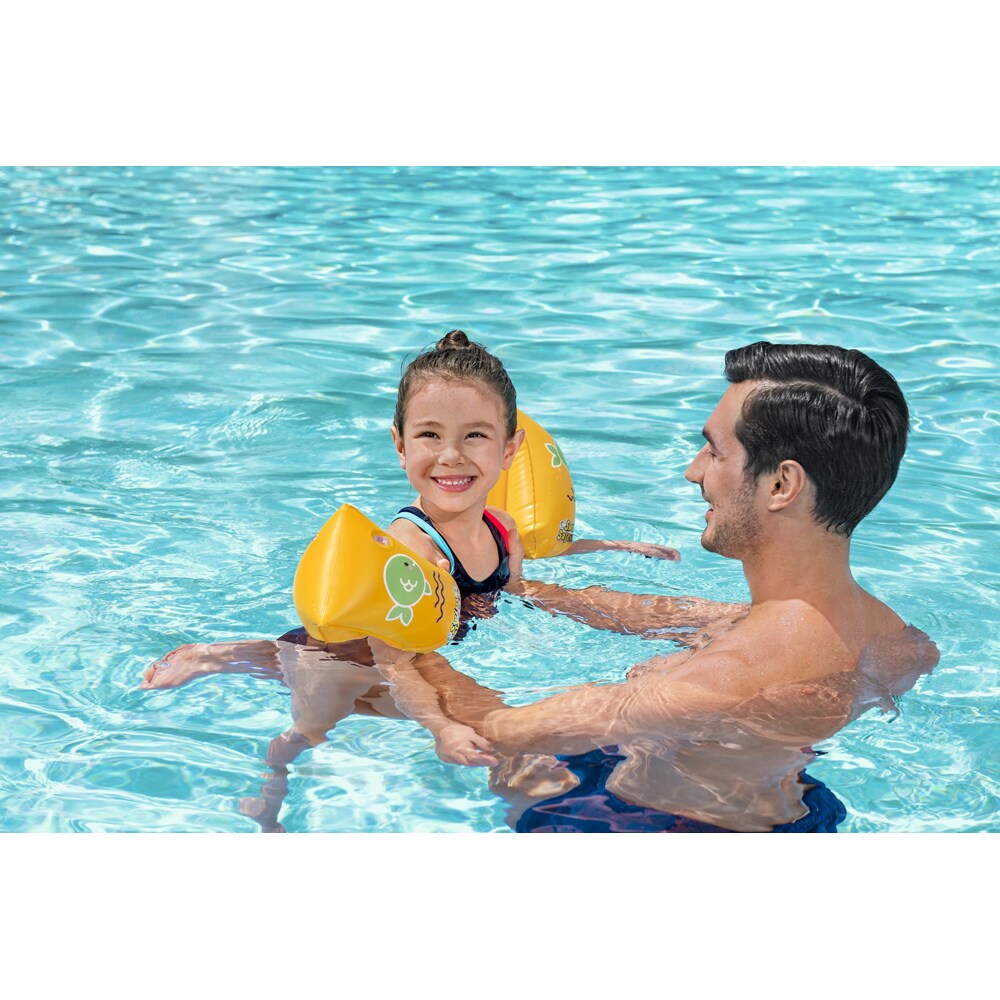 Aripioare de inot gonflabile BESTWAY, 30x15 cm, 5-12 ani, 24-60 kg, galben