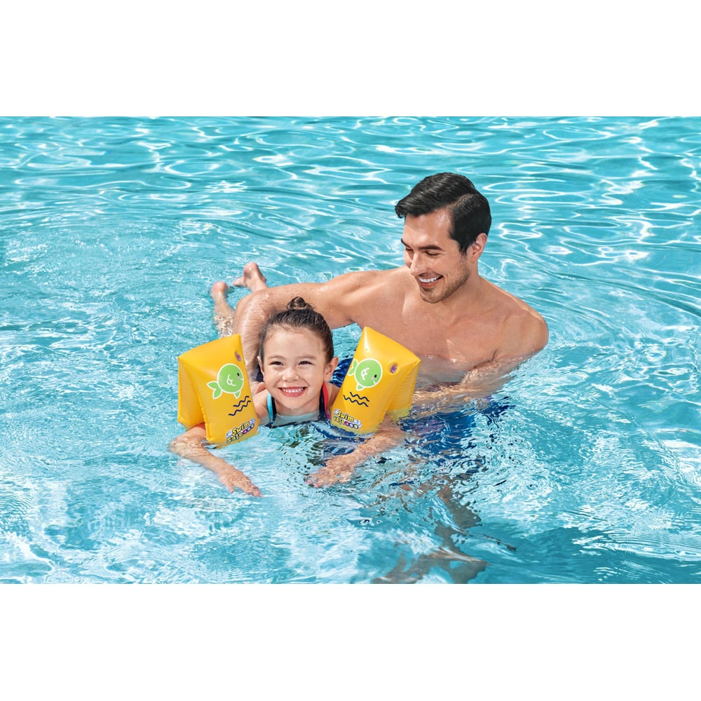 Aripioare de inot gonflabile BESTWAY, 30x15 cm, 5-12 ani, 24-60 kg, galben