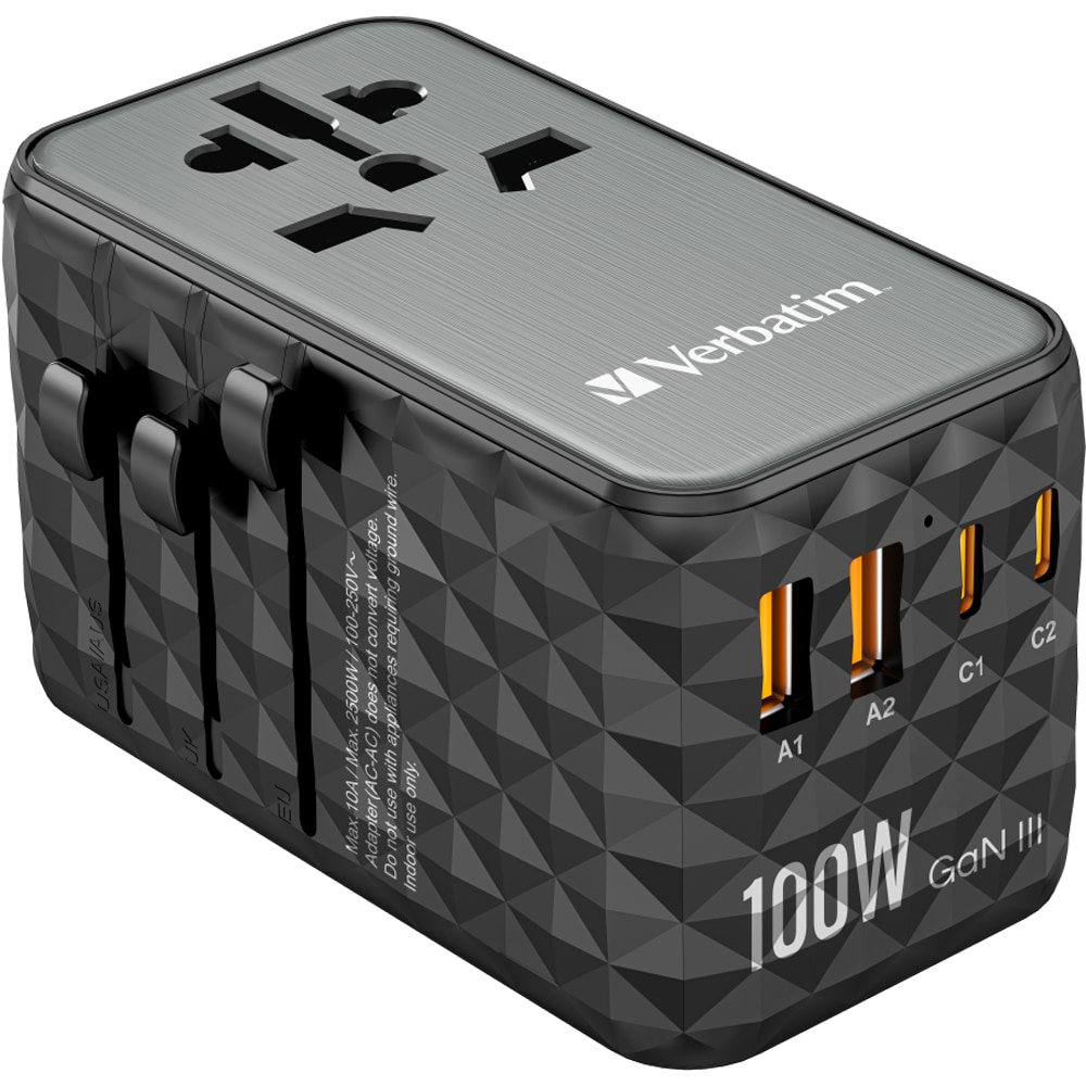 Incarcator universal laptop VERBATIM 32121, 100W