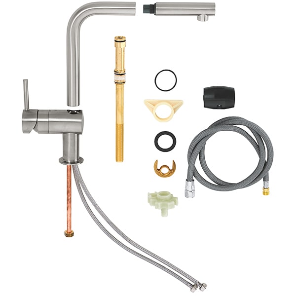 Baterie bucatarie GROHE Minta 32168DC0, crom, gri metalic