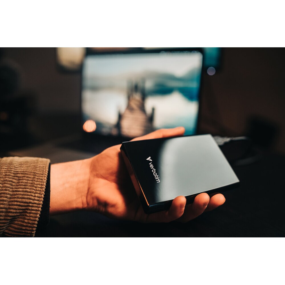 SSD extern VERBATIM 32180, 256GB, USB 3.2 Gen 1, negru