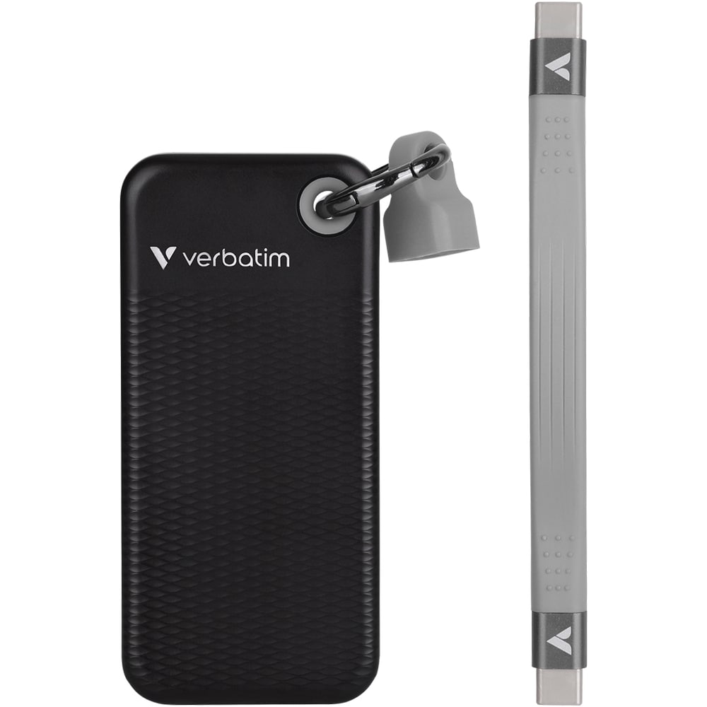 SSD extern VERBATIM 32415, 256GB, USB 3.2 Gen 2, negru/gri