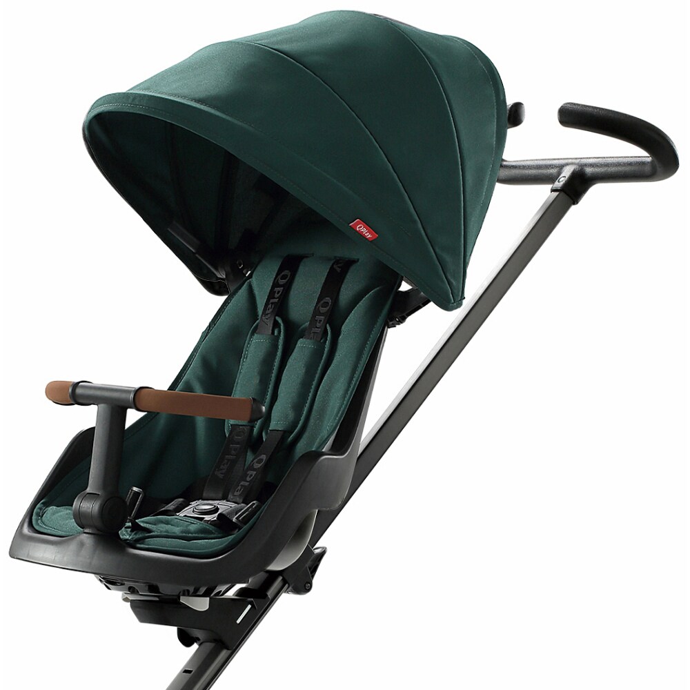 Carucior sport QPLAY Easy 321QPEASY80, 5 puncte, 6 luni+, verde inchis-negru