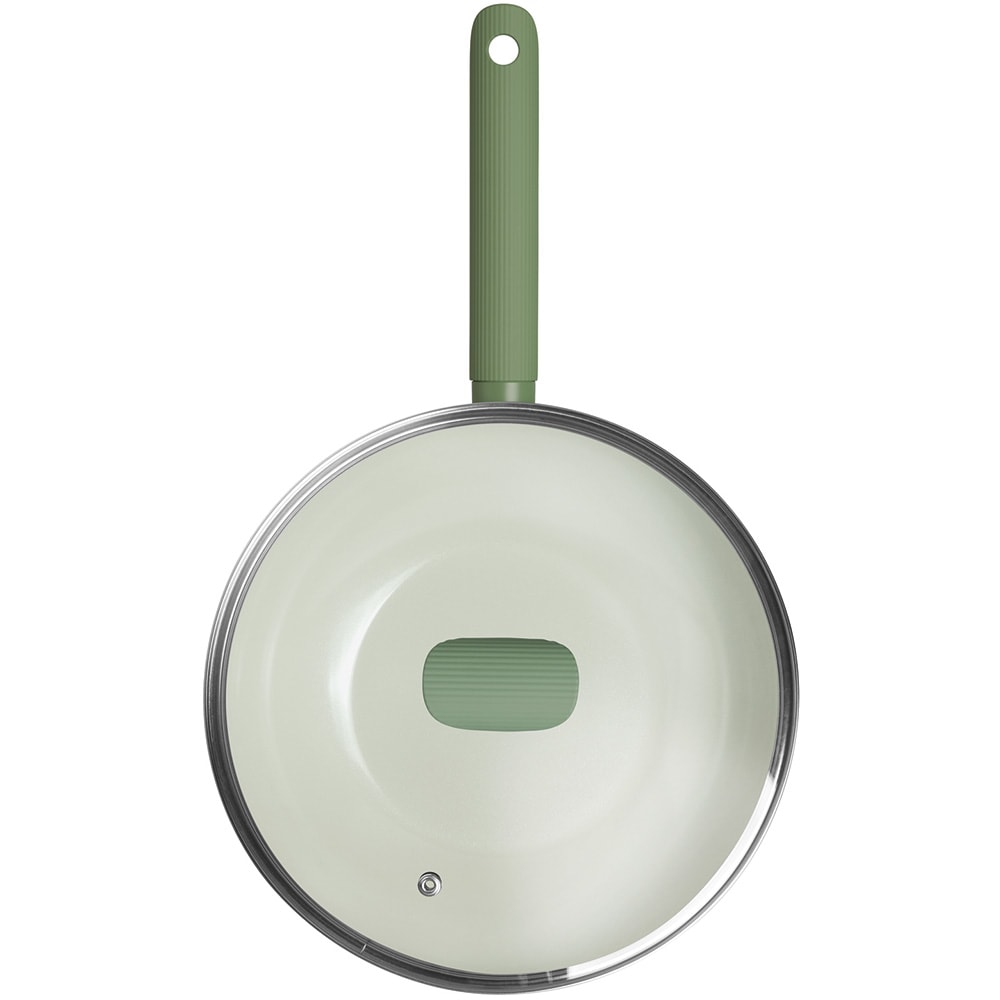 Tigaie wok FEST Balance, 28cm, ceramica, verde