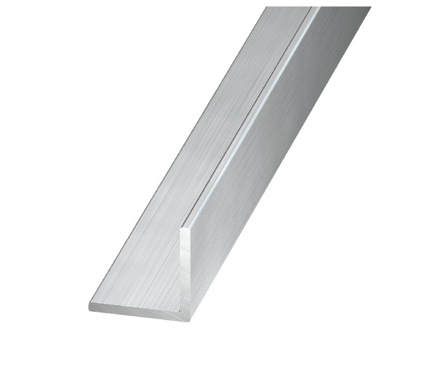 Cornier aluminiu, 10mm x 10mm x 1mm, 1m, brut