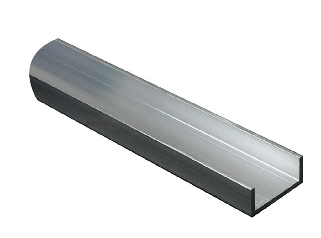 Profil U brut, aluminiu, 15 x 15 x 1.5mm, 1m
