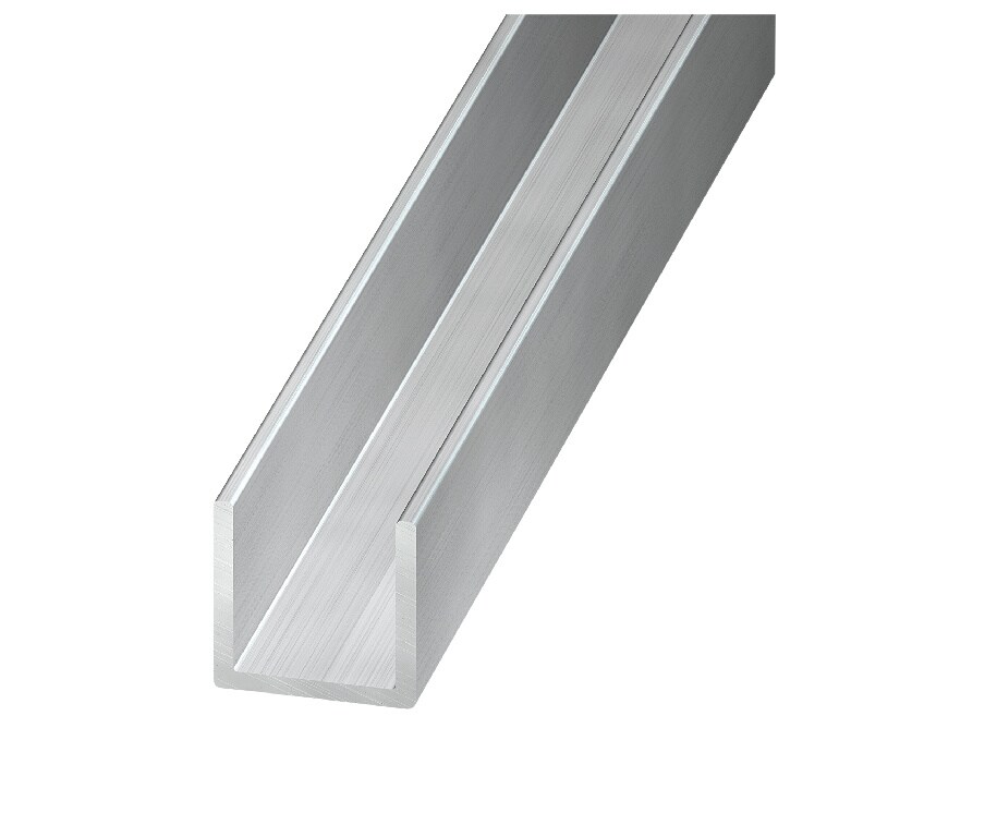 Profil U brut, aluminiu, 10 x 13 x 1.5mm, 1m
