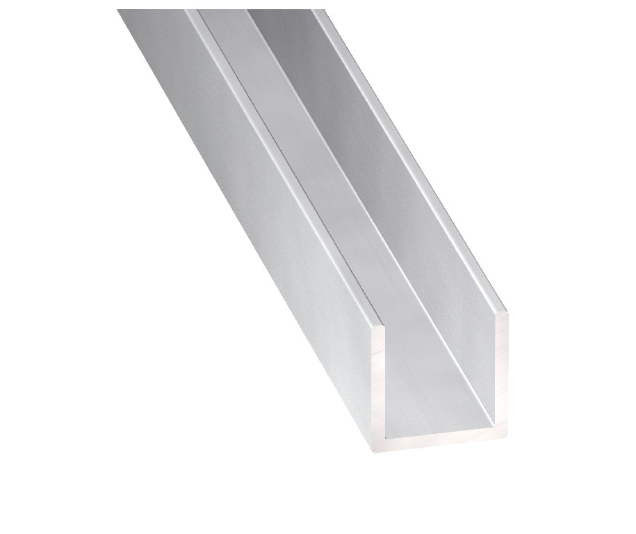 Profil U eloxat, aluminiu, 10 x 10 x 1 mm, 1 m