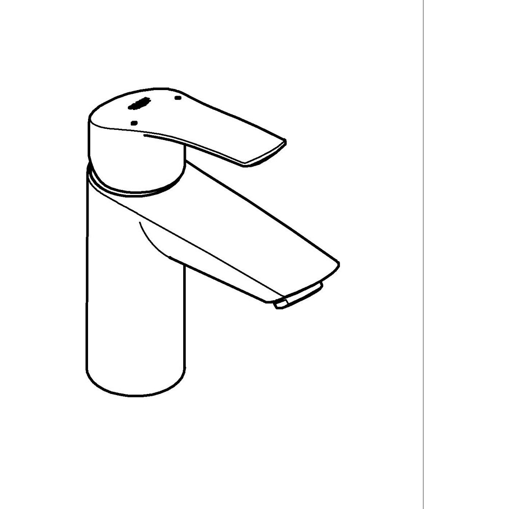 Baterie lavoar GROHE Eurosmart 324672433, alama, negru