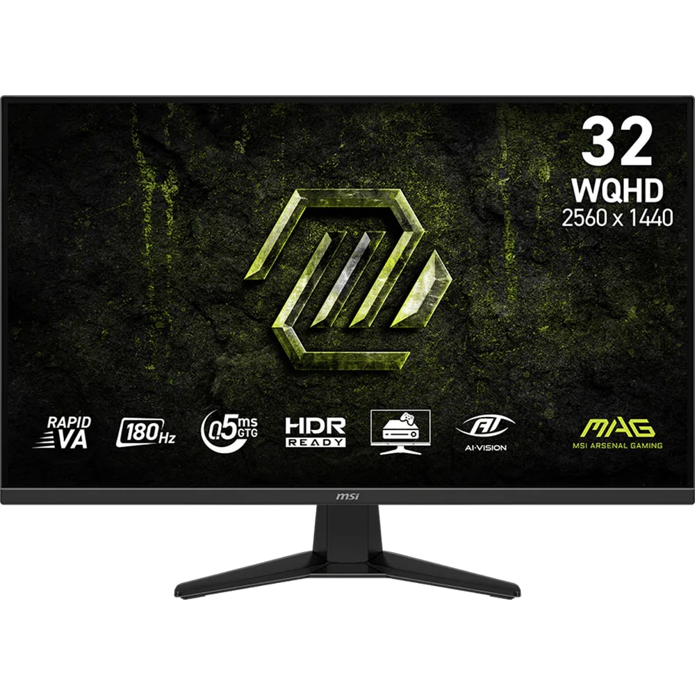 Monitor Gaming LED Fast VA MSI MAG 325QF E18V, 31.5", WQHD, 180Hz, HDR Ready, Adaptive-Sync, negru