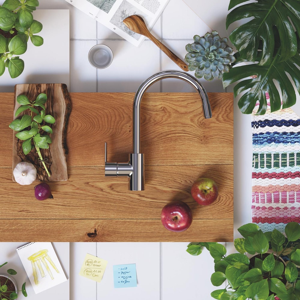 Baterie bucatarie GROHE Feel 32671002, alama, crom