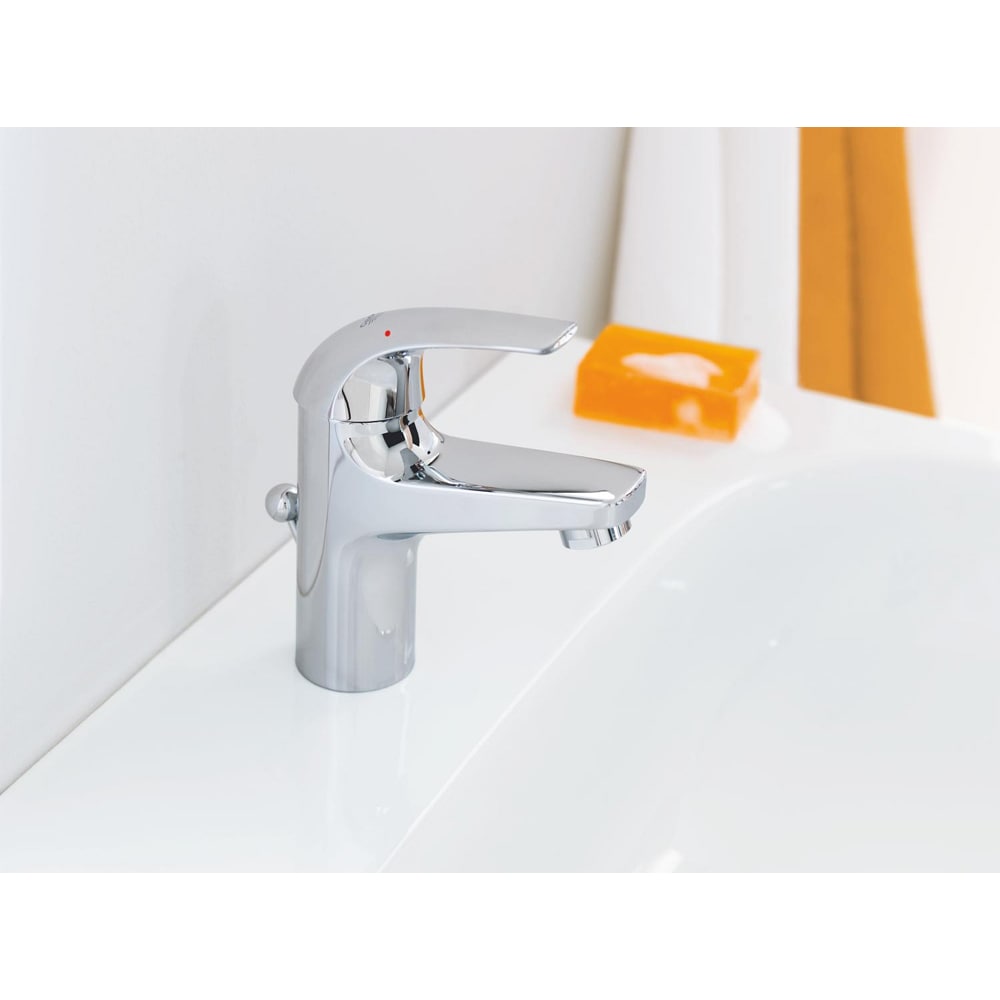 Baterie lavoar GROHE Baucurve 32805000, alama, crom