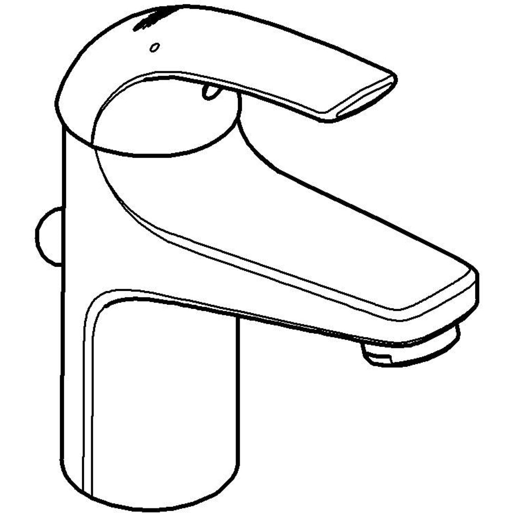 Baterie lavoar GROHE Baucurve 32805000, alama, crom