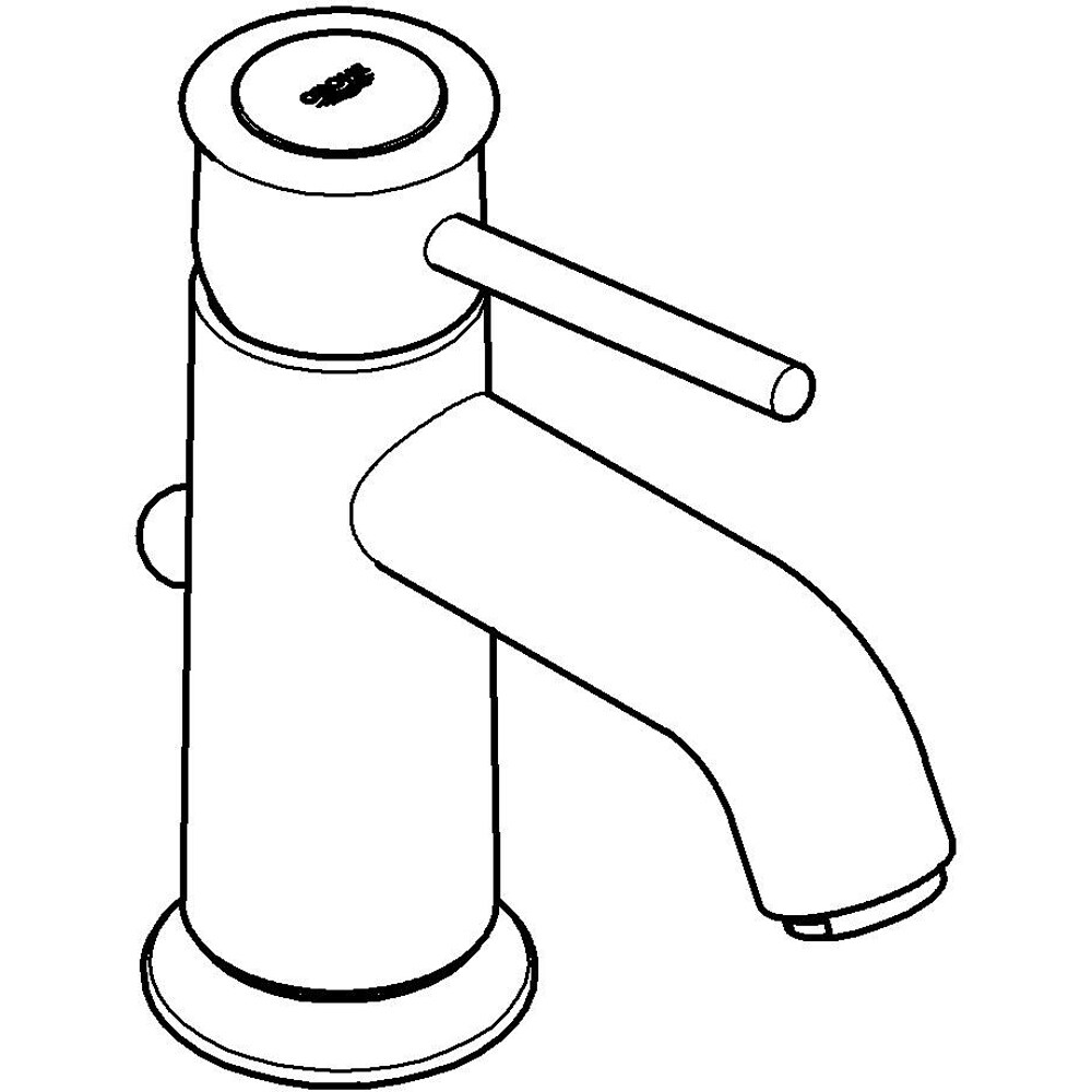 Baterie lavoar GROHE Bauclassic 32862000, alama, crom