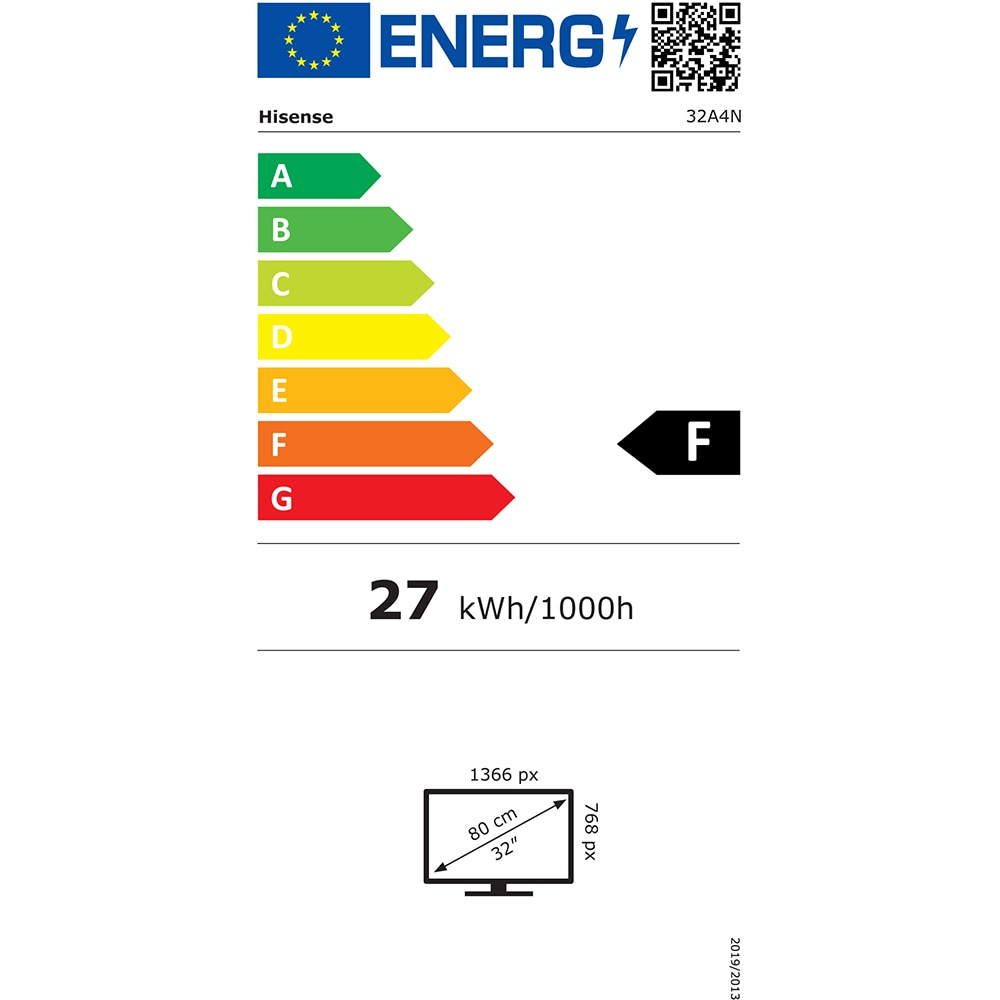Televizor LED Smart HISENSE 32A4N, HD, HDR, 80cm
