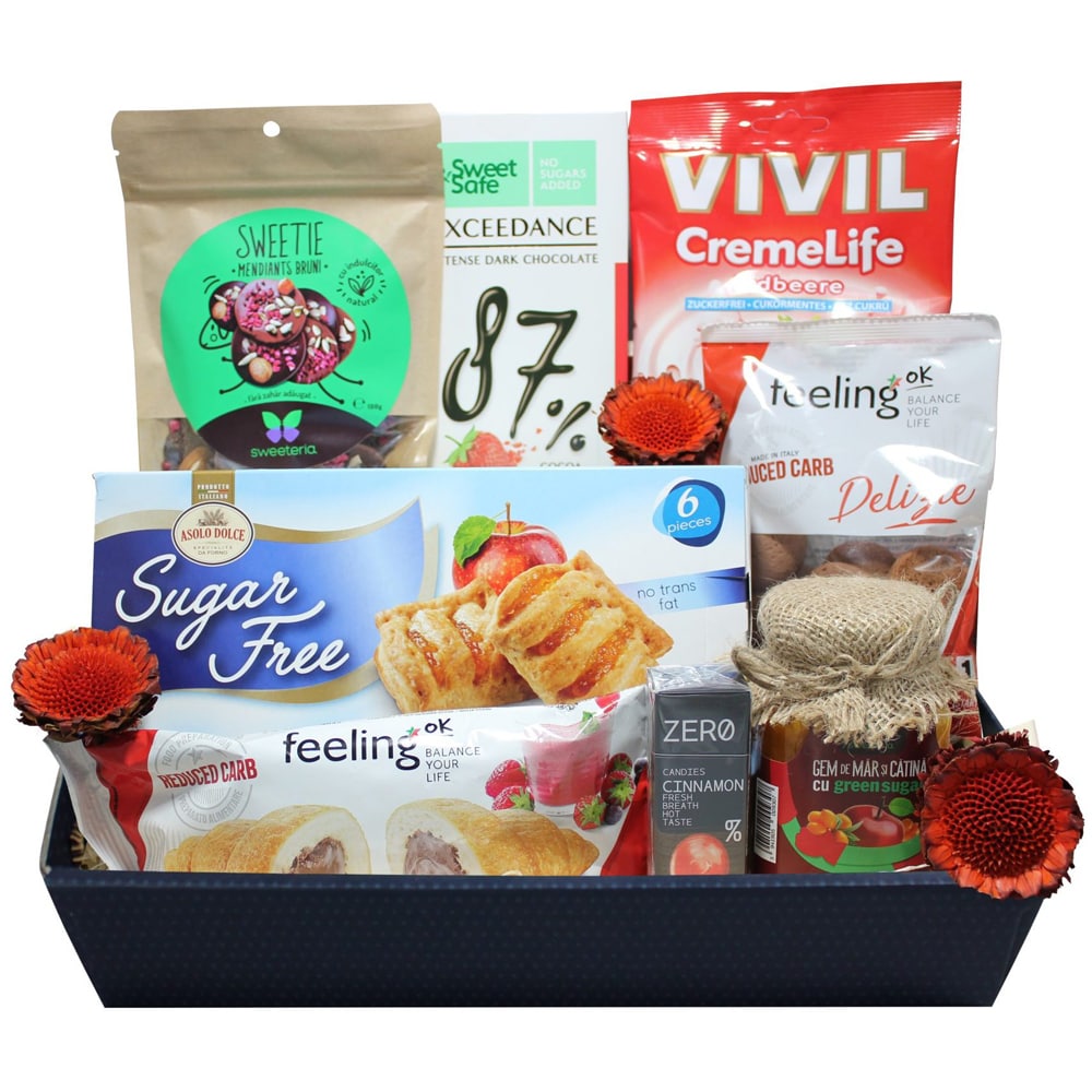 Cos cadou LUXURY BASKETS Sugar Free Multicolor 9SFM