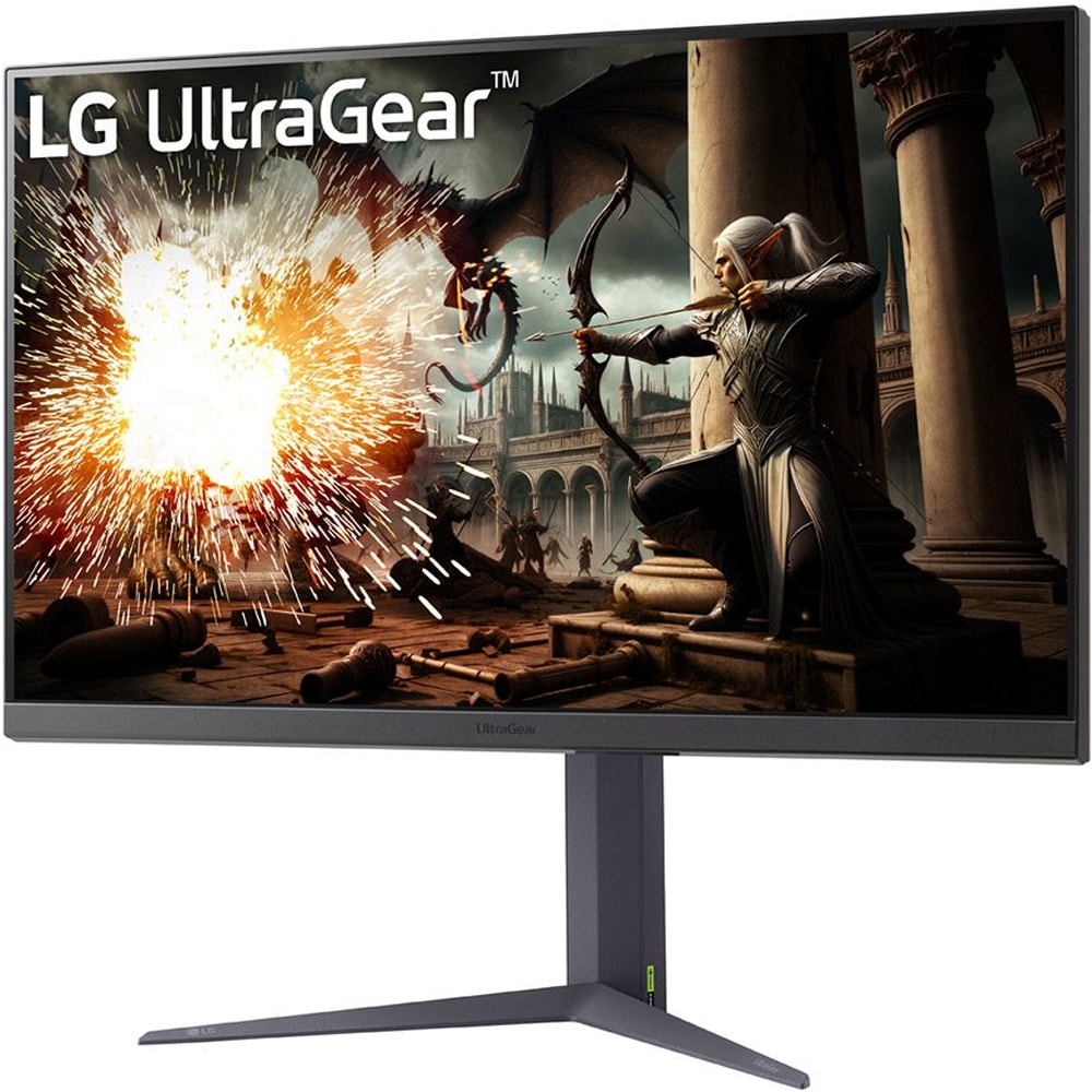 Monitor Gaming LED IPS LG UltraGear 32GS75Q-B, 31.5", QHD, 180Hz, AMD FreeSync, NVIDIA G-SYNC Compatibil, negru