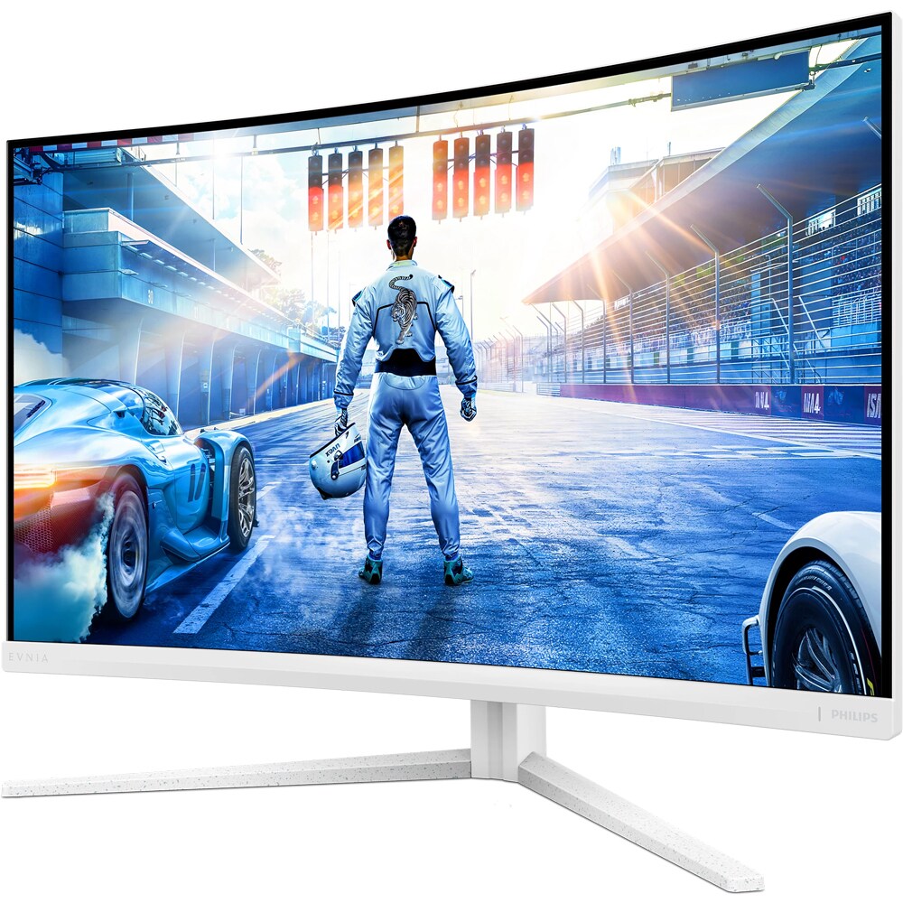 Monitor Gaming curbat Fast VA PHILIPS Evnia 32M2C5501/00, 31.5", QHD, 180Hz, HDR, Free Sync, alb