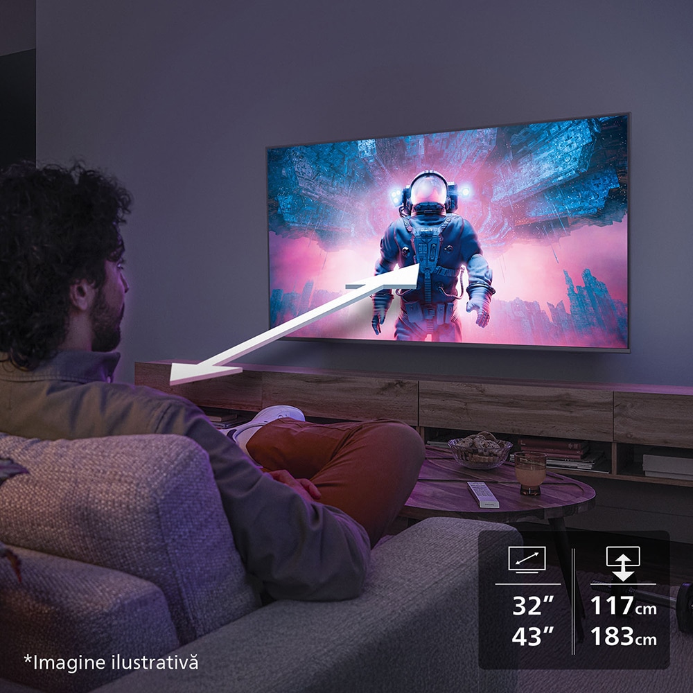 Televizor LED PHILIPS 32PHS5500, HD, HDR10, 80cm