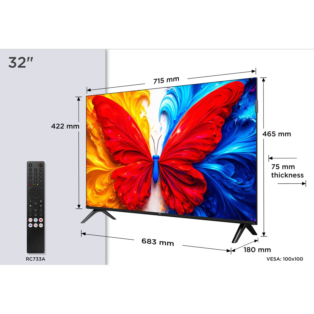 Televizor QLED Smart TCL 32S59L, Full HD, 80cm