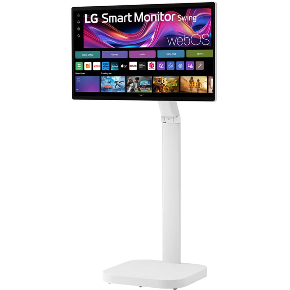 Monitor LED IPS LG 32U889SA-W, 31.5", 4K UHD Touchscreen, 60 Hz, Smart, alb