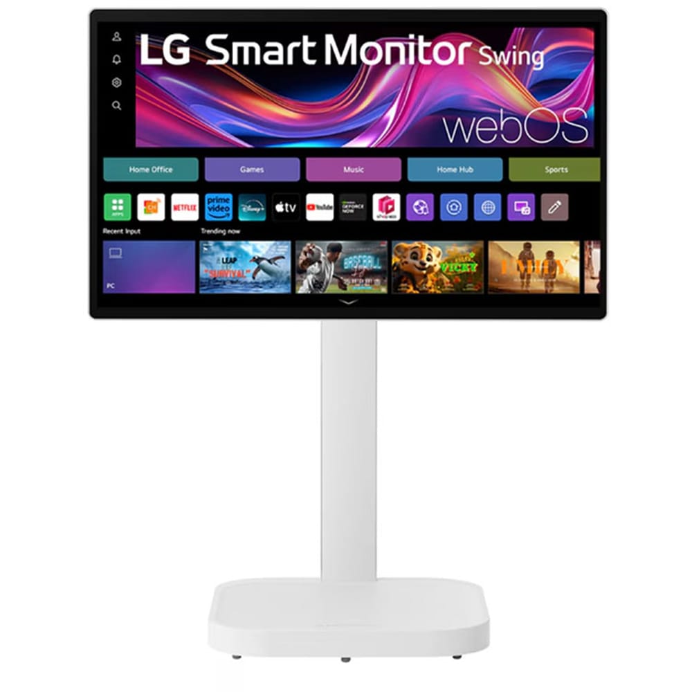 Monitor LED IPS LG 32U889SA-W, 31.5", 4K UHD Touchscreen, 60 Hz, Smart, alb