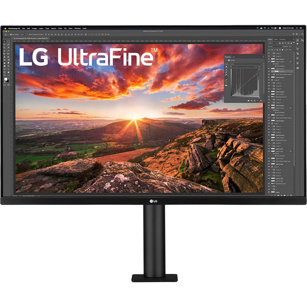 Monitor LED IPS LG 32UN880K-B, 32",4K UHD, 60Hz, Stand ergonomic, HDR10, Boxe, negru