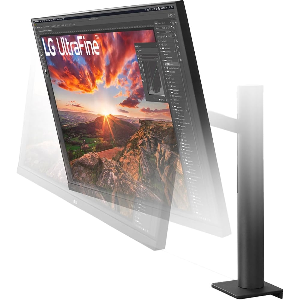Monitor LED IPS LG 32UN880K-B, 32",4K UHD, 60Hz, Stand ergonomic, HDR10, Boxe, negru