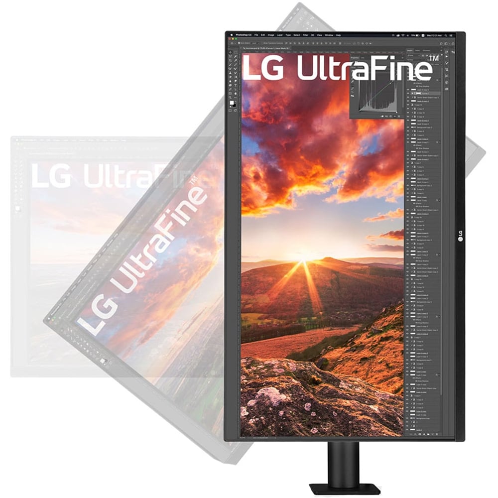 Monitor LED IPS LG 32UN880K-B, 32",4K UHD, 60Hz, Stand ergonomic, HDR10, Boxe, negru