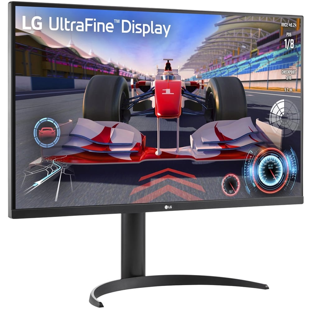 Monitor LED VA LG UltraFine 32UR550K-B, 31.5", 4K UHD, 60Hz, HDR10, boxe, pivot, negru
