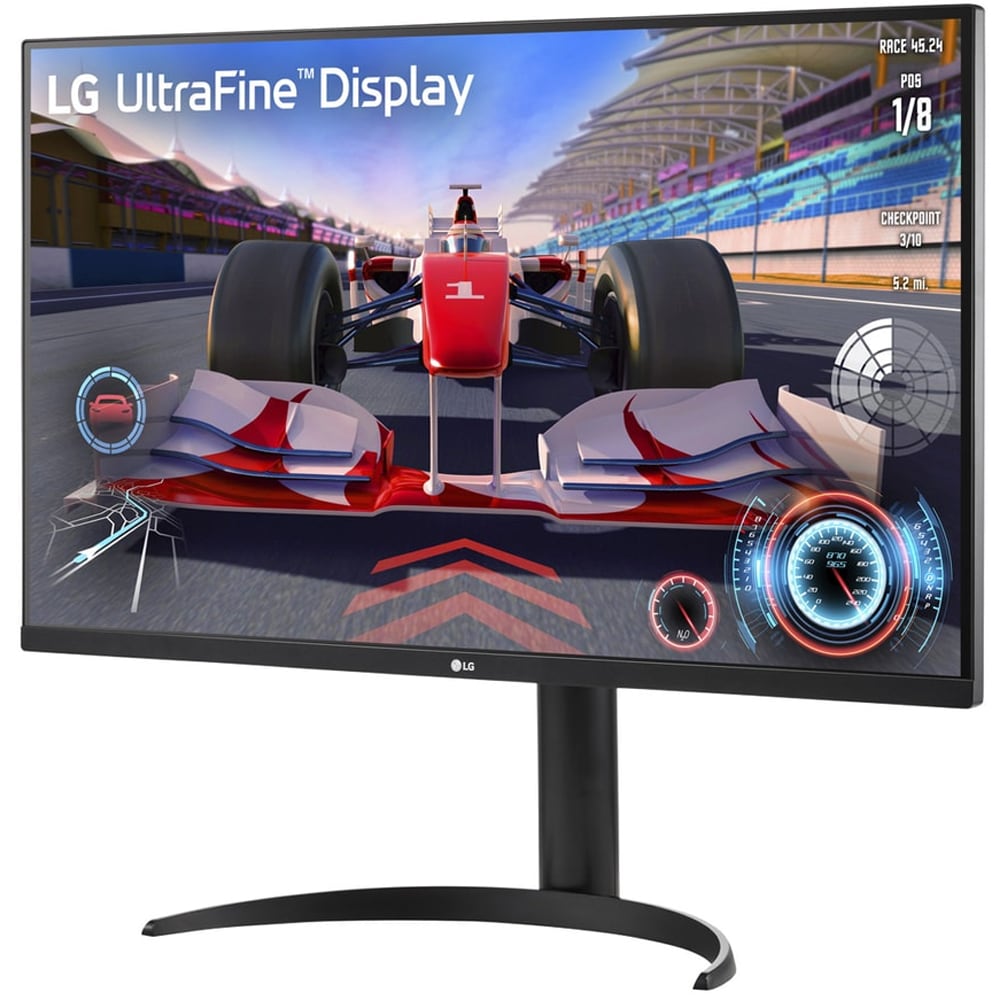 Monitor LED VA LG UltraFine 32UR550K-B, 31.5", 4K UHD, 60Hz, HDR10, boxe, pivot, negru