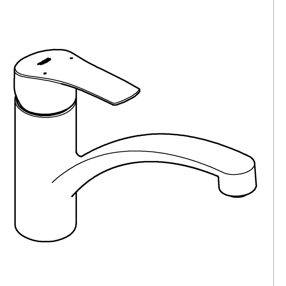 Baterie bucatarie GROHE Eurosmart 332812433, alama, negru