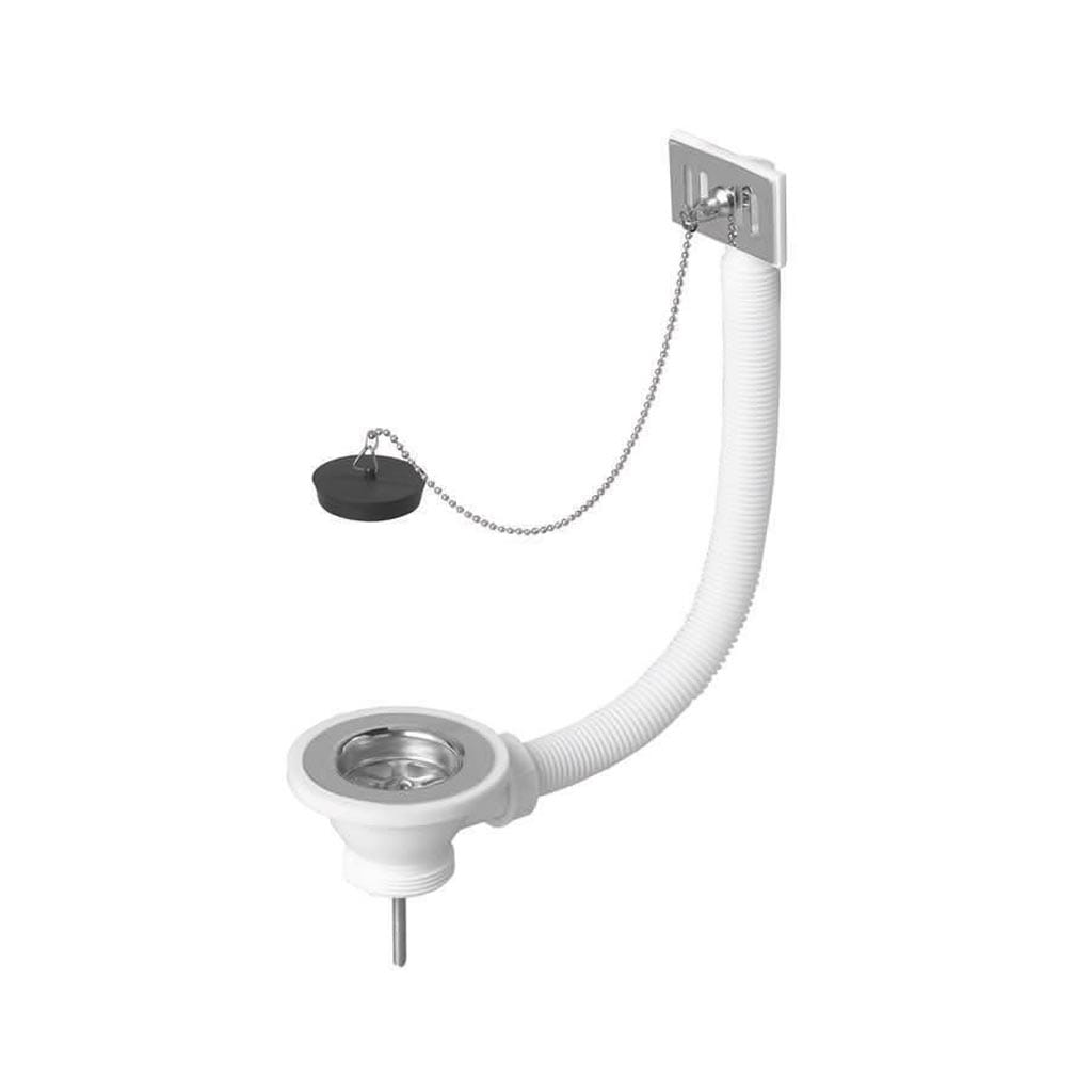 Ventil cu preaplin si dop cu lant Wirquin SP230, 47 mm, 1 1/2"