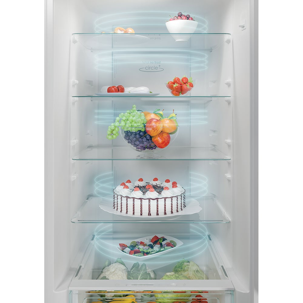 Combina frigorifica CANDY CCE4T620ES, No Frost, 377 l, H 200 cm, Clasa E, Wi-Fi, argintiu
