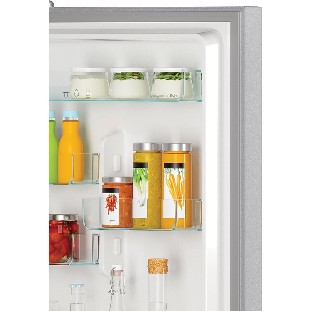 Combina frigorifica CANDY CCE7T618ES, Total No Frost, 341 l, H 185 cm, Clasa E, Wi-Fi, argintiu