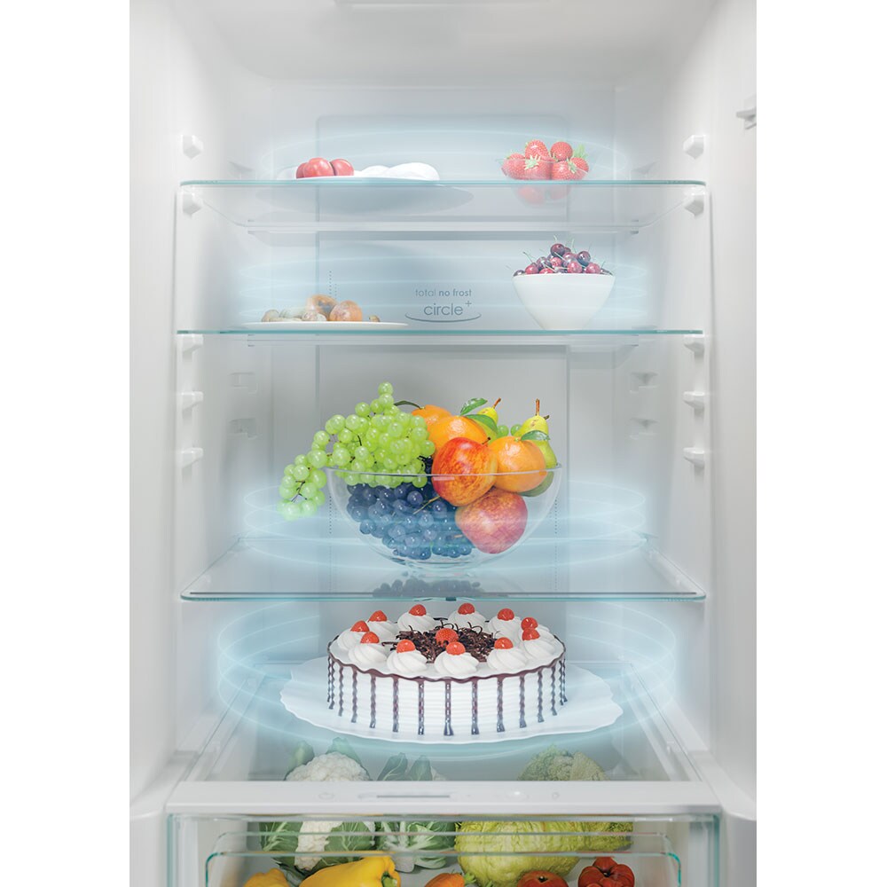 Combina frigorifica CANDY CCE7T618ES, Total No Frost, 341 l, H 185 cm, Clasa E, Wi-Fi, argintiu