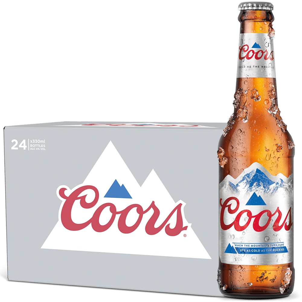Bere blonda Coors bax 0.33L x 24 sticle 