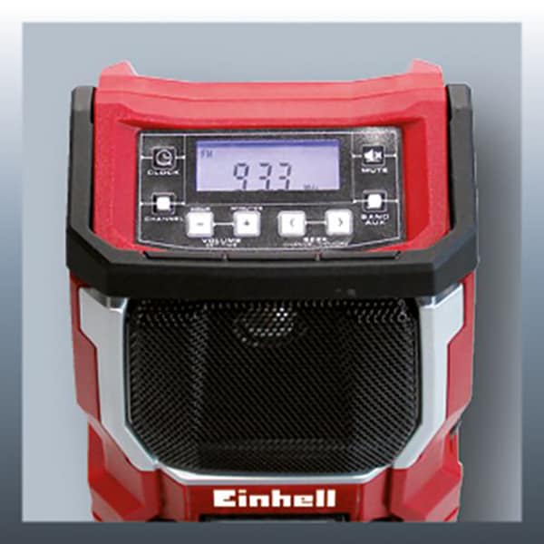 Radio portabil EINHELL TE-CR 18 Li-Solo, FM, rosu